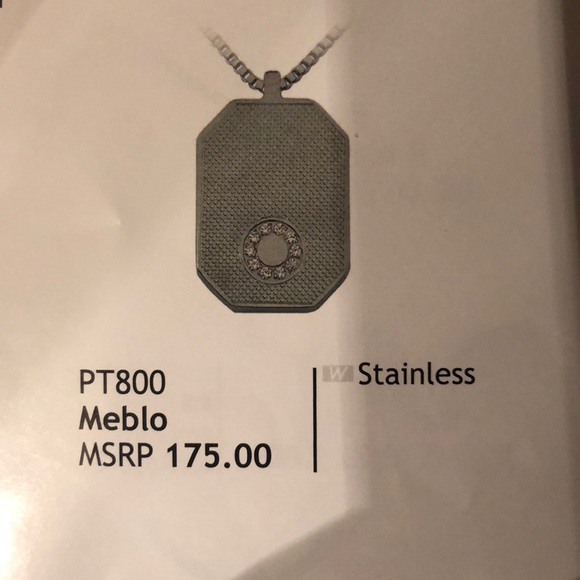 BTIFF SS MEBLO PENDANT WITH CHAIN - Picture 2 of 2